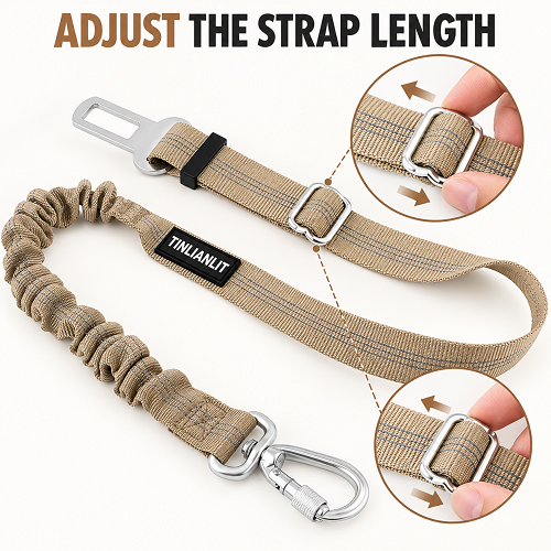 TINLIANLIT Dog Seat Belt for Car view 2
