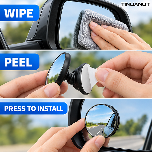 TINLIANLIT Blind Spot Mirror for Car view 3